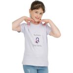 Dekim Moda Kız Çocuk Kısa KolluT-Shirt Bisiklet Yaka Islami Rasülümü Takip Ederim Baskılı - 7 - 8 Yaş - Lila