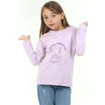 Dekim Moda Kız Çocuk Uzun Kollu Tişört Islami Cami Baskılı - 5 - 6 Yaş - Açık Lila