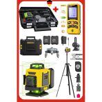 Deko 3'Lü Tripotlu 4D 16 Çizgili Lazer Hizalama 50Mt Mesafe Ölçer Otomatik Terazili Hizalama Set