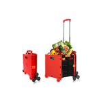 DEKO TURKEY 6 Tekerlekli Merdiven Çıkabilen Katlanır Portatif Koli Yük Paket Taşıma El Pazar Arabası 100kg