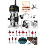 Deko Turkey Bakır Sargı System 3000W Devir Ayarlı Formika Freze Makinesi 6 Mm Pens + 12 Adet Uç Set Hediye