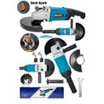 DEKO TURKEY Büyük Boy Elektrikli Devir Ayarlı Taşlama Makinesi Spiral Jet Metal Kesme 180mm 2000w