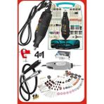 Deko Turkey Çift Makine 500 Watt 362 Parça Hobi Gravür Oyma Taşlama Zımpara Gravür Seti + Mengene Hediyeli 4ın1 - sarı