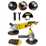Deko Turkey Devir Ayarlı Titanyum Metal Şanzuman Demir Metal Kesme Kuyruklu Spiral Taşlama Makinesi 125Mm 3300W