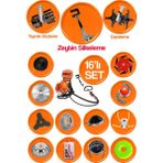 Deko Turkey Muhteşem 16 Parçalı Benzinli Sırt Tipi Tırpan + Çapalama Aparatı + Eşeleme + Zeytin Silkeleme