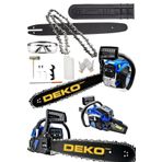 Deko Turkey Turbo Dkt6200 Çelik Krank Benzinli Motorlu Testere Zincirli Ağaç Makinesi