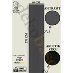 dekobase Antrasit 60x270 cm Yeni Nesil Akustik Ahşap Duvar Paneli