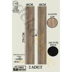 Dekobase Atlantik Çam (2 Adet) 60x270 cm Yeni Nesil Akustik Ahşap Duvar Paneli
