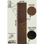 dekobase Ceviz 60x270 cm Yeni Nesil Akustik Ahşap Duvar Paneli