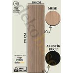 dekobase Meşe 100x270 cm Yeni Nesil Akustik Ahşap Duvar Paneli