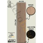 dekobase Meşe 60x270 Cm Yeni Nesil Akustik Ahşap Duvar Paneli