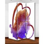 DEKOBUL Kelebek 3 Kanat Tekerlekli Kanvas Paravan - 120 x 180 cm