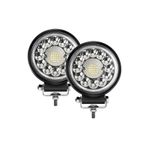 Dekohop Off Road 33 LED 99 Watt Yuvarlak Traktör Tır Kamyon Tekne Sis Farı Projektör Çalışma Lambası - 2 ADET