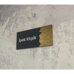 Dekokonsept Dekoratif Aynalı (Ipek Kirpik) Ofis Oda Kapı İsimliği Yönlendirme Tabelası Kapı Tabelası Pleksi Gold