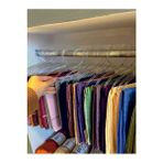 Dekokonsept Geniş Şal Askısı 50'lı Paket Kristal Plastik Malzeme ile Kaymaz Tasarım - Turuncu