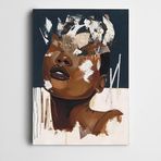 Dekolata Afrikalı Kadın Boya Fırçaları Dekoratif Kanvas Tablo 30 x 40 CM