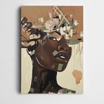 Dekolata Afrikalı Kadın Boyalar Dekoratif Kanvas Tablo 60 X 85 Cm