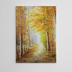 Dekolata Ağaçlar ve Sonbahar Yağlıboya Reprodüksiyon 85x120 cm Kanvas Tablo