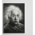 Dekolata Albert Eınsteın Siyah Beyaz 50x70 cm Kanvas Tablo