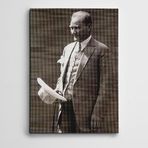 Dekolata Atatürk Beyaz Şapka 35x50 cm Kanvas Tablo