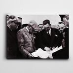 Dekolata Atatürk Ergani Bakır Madeninde 25x35 cm Kanvas Tablo