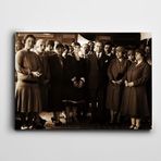 Dekolata Atatürk Karadeniz Vapurunda 1926 35x50 cm Kanvas Tablo