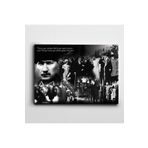 Dekolata Atatürk Kolaj 20x30 cm Kanvas Tablo
