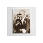 Dekolata Atatürk Şapka 20x30 cm Kanvas Tablo