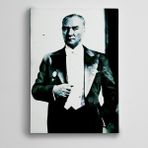Dekolata Atatürk Siyah Beyaz 11 35x50 cm Kanvas Tablo