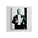 Dekolata Atatürk Siyah Beyaz 11 60x85 cm Kanvas Tablo