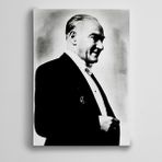 Dekolata Atatürk Siyah Beyaz 13 30x40 cm Kanvas Tablo
