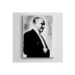 Dekolata Atatürk Siyah Beyaz 13 70x100 cm Kanvas Tablo