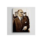 Dekolata Atatürk Tablosu Renkli Atatürk 50x70 cm Kanvas Tablo