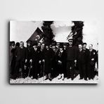 Dekolata Atatürk Tablosu Siyah Beyaz Kanvas Tablo 120 x 170 CM