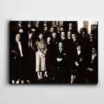 Dekolata Atatürk Tablosu Türk Ocağı Ziyareti Atatürk 60x85 cm Kanvas Tablo