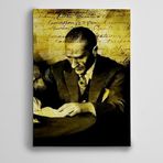Dekolata Atatürk Yazarken 100x140 cm Kanvas Tablo
