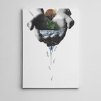 Dekolata Avuçlarımda Balıklar Mini 35x50 cm Kanvas Tablo