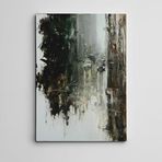 Dekolata Cadde ve Arabalar Mini Kanvas Tablo 70 x 100 CM