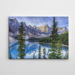 Dekolata Çamlar ve Göl 40x60 cm Kanvas Tablo