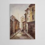 Dekolata Dar Sokaklar Yağlıboya Reprodüksiyon 20x30 cm Kanvas Tablo