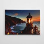 Dekolata Deniz Feneri Işıklı Kanvas Tablo 20 x 30 CM