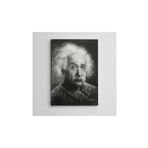 Dekolata DK000976 Albert Einstein Siyah Beyaz Kanvas Tablo