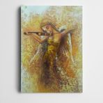 Dekolata DK002232 Keman Çalan Kadın Dekoratif 85x120 cm Kanvas Tablo