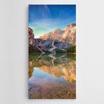 Dekolata Doğa Manzara Dağlar Göl Kanvas Tablo 20 X 40 Cm