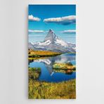 Dekolata Doğa Manzara Karlı Dağ Kanvas Tablo 70 x 140 CM