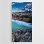 Dekolata Doğa Manzara Kayalar Dalgalar Kanvas Tablo 80 x 160 CM