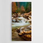 Dekolata Doğa Manzara Kayalık Şelale Kanvas Tablo 100 x 200 CM