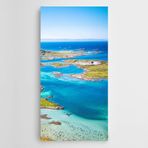 Dekolata Doğa Manzara Minik Adalar Kanvas Tablo 20 x 40 CM