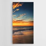 Dekolata Doğa Manzara Orange Kanvas Tablo 100 x 200 CM