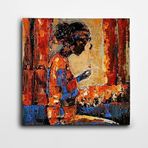 Dekolata Dua Eden İnsan Kare Kanvas Tablo 100 x 100 CM